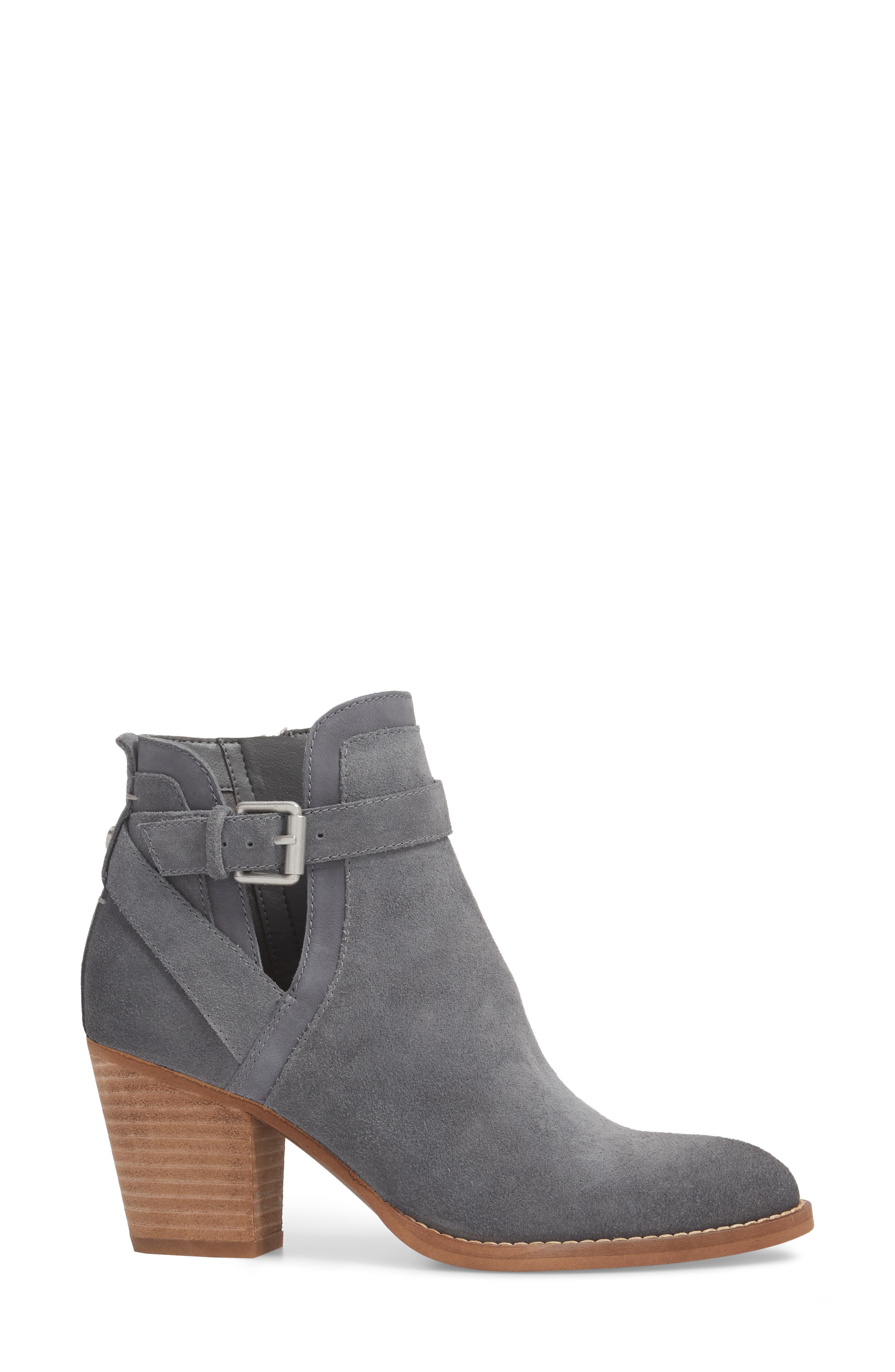 Maurine Bootie, Alternate, color, STONE BLUE SUEDE