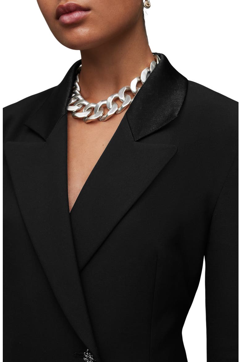Erykah Blazer Dress, Alternate, color, BLACK