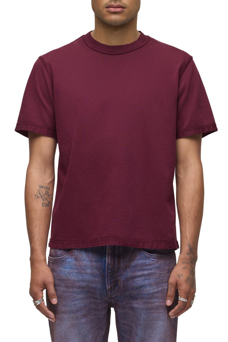 Heavyweight Cotton T-Shirt, Main, color, PORT