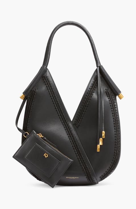 Baldwin Mini Crochet-Trimmed Shoulder Bag