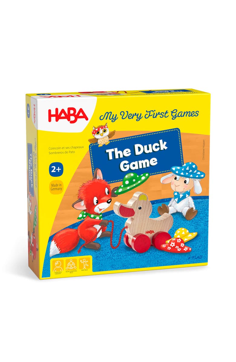 HABA Little Duck Board Games for Toddlers, My Very First Games for Kids 2 and Up, Preschool Learning Activities for Family Play, Made in Germany, Main, color, Multi