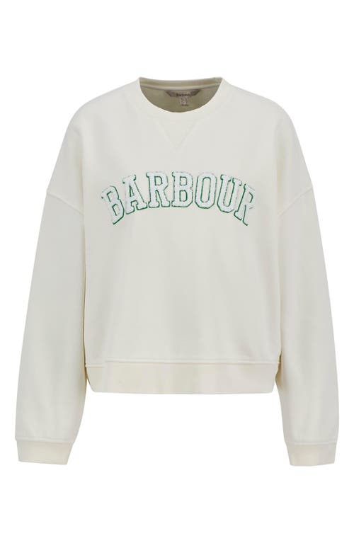 Barbour Silverdale Logo Sweatshirt In Neutral