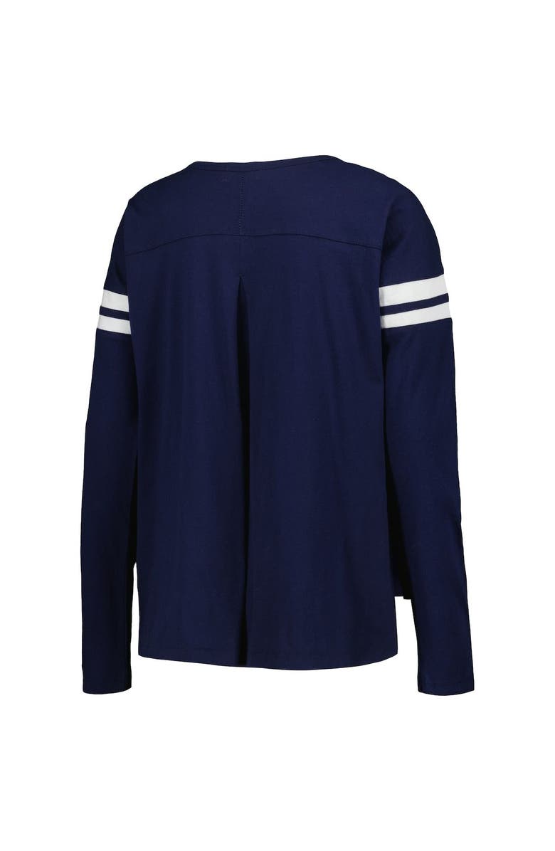 TOUCH BY ALYSSA MILANO Women's Touch Navy Milwaukee Brewers Free Agent Long Sleeve T-Shirt, Alternate, color, 