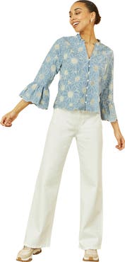 Yumi Daisy Broderie Shirt