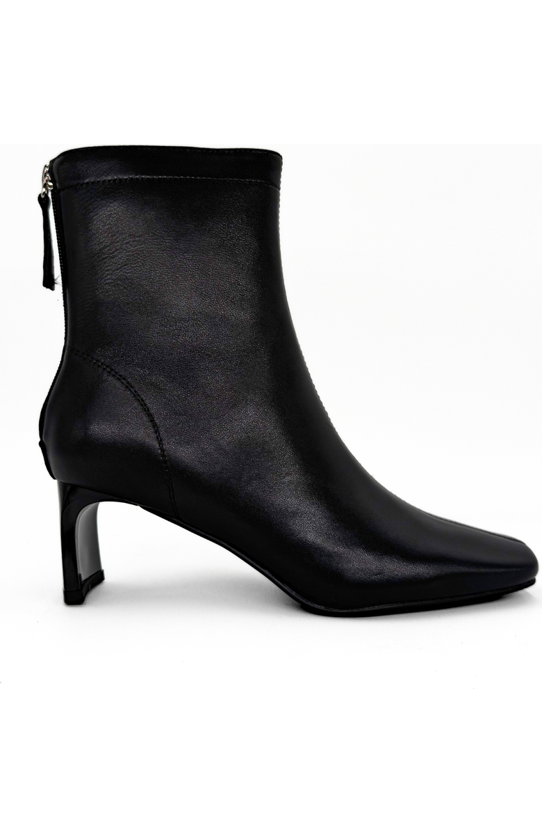 Amie Rafa Harlow Leather Bootie, Main, color, Black