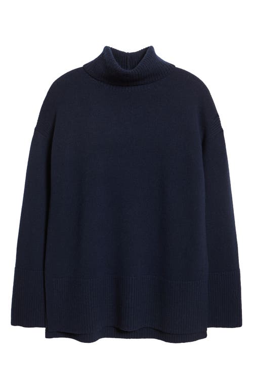 Nordstrom Wool & Cashmere Turtleneck Sweater In Blue