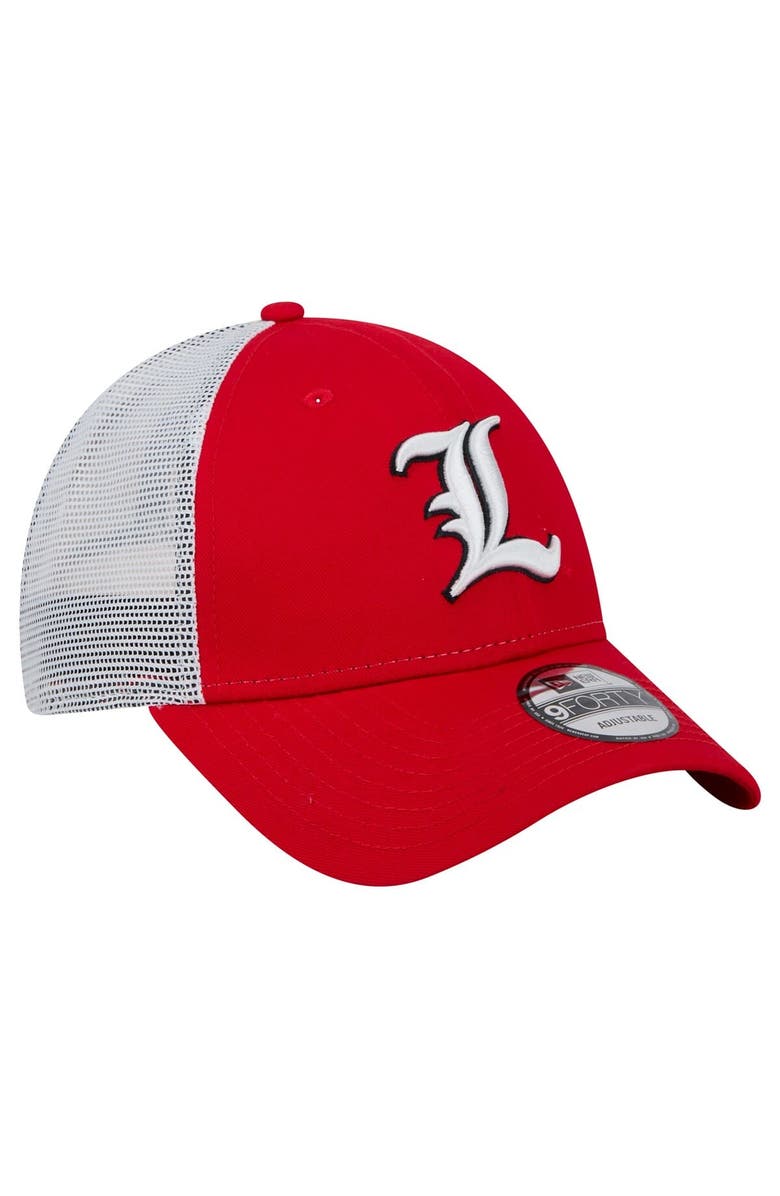 New Era Men's New Era  Red Louisville Cardinals Trucker 9FORTY Adjustable Hat, Alternate, color, 