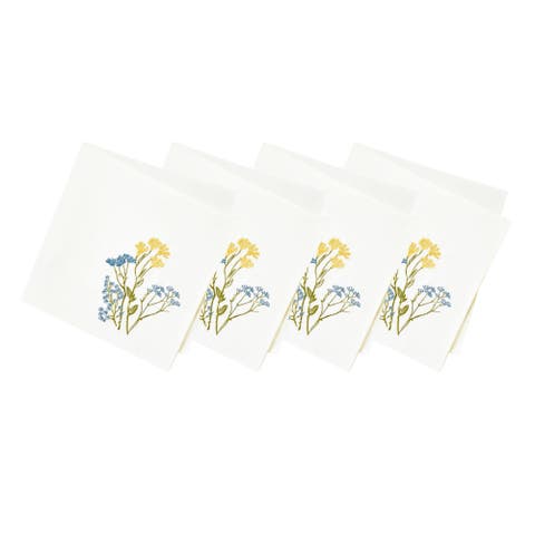 Wildflowers Border Napkins Set Of 4