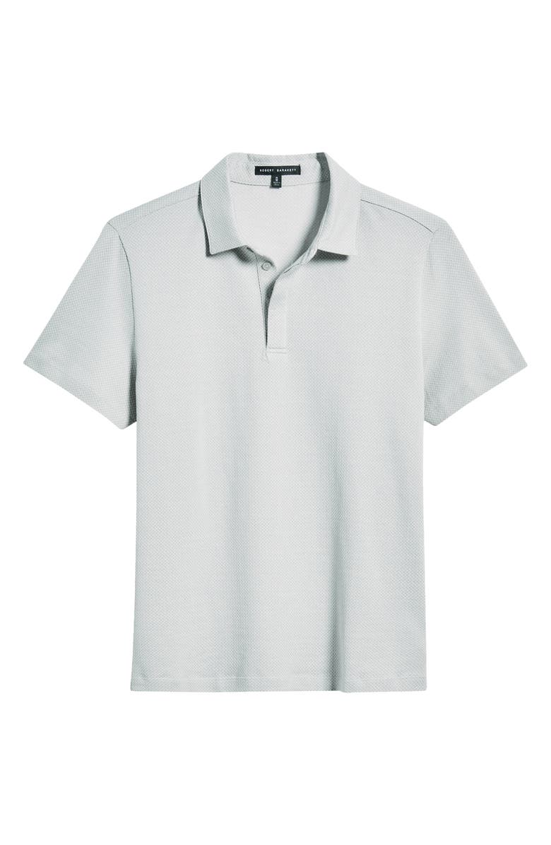 Robert Barakett Creston Micropattern Jacquard Polo, Alternate, color, Pearl