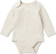 MORI Ribbed Long Sleeve Bodysuit