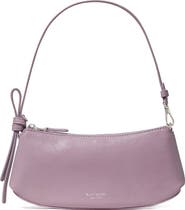 Kate Spade New York loop glazed leather pochette bag