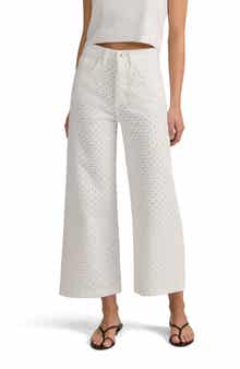 The Masha Super High Waist Ankle Wide Leg Jeans