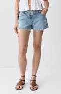 MANGO TEEN Low Waist Mini Jeans Shorts