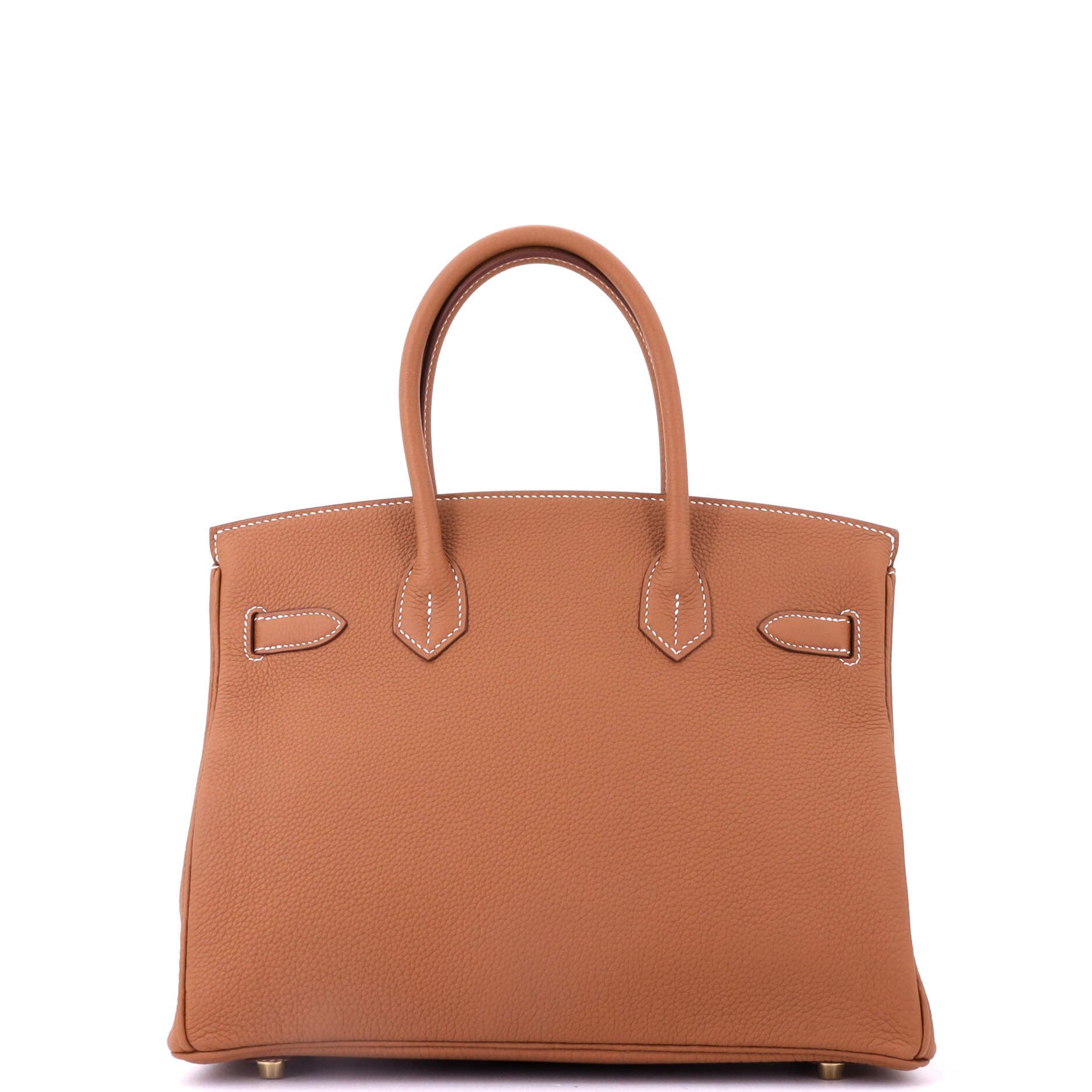 Pre-Owned Hermes Birkin Handbag Brown Togo with Gold Hardware 30, Alternate, color, Gold