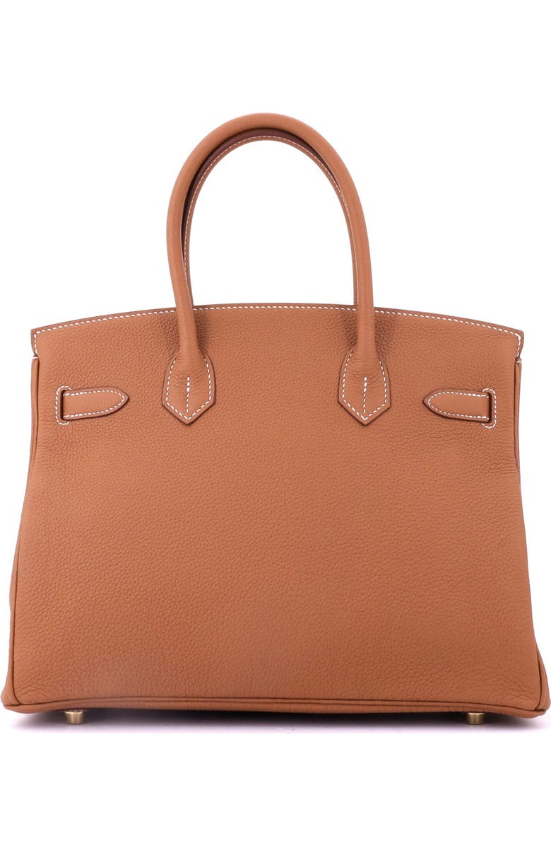 Pre-Owned Hermes Birkin Handbag Brown Togo with Gold Hardware 30, Alternate, color, Gold