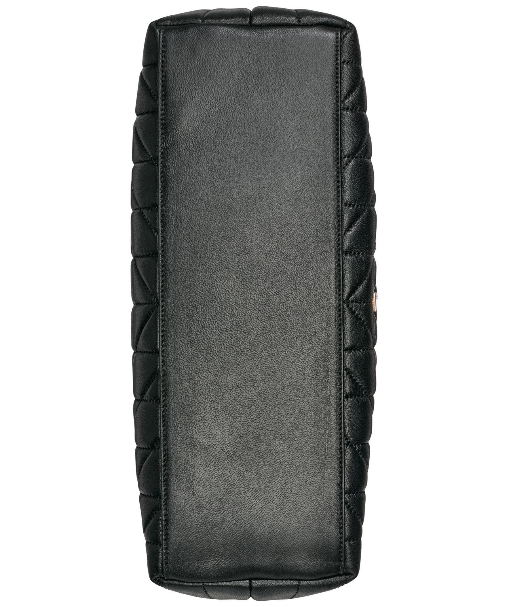 KARL LAGERFELD PARIS Lafayette Satchel, Alternate, color, Black/Gold