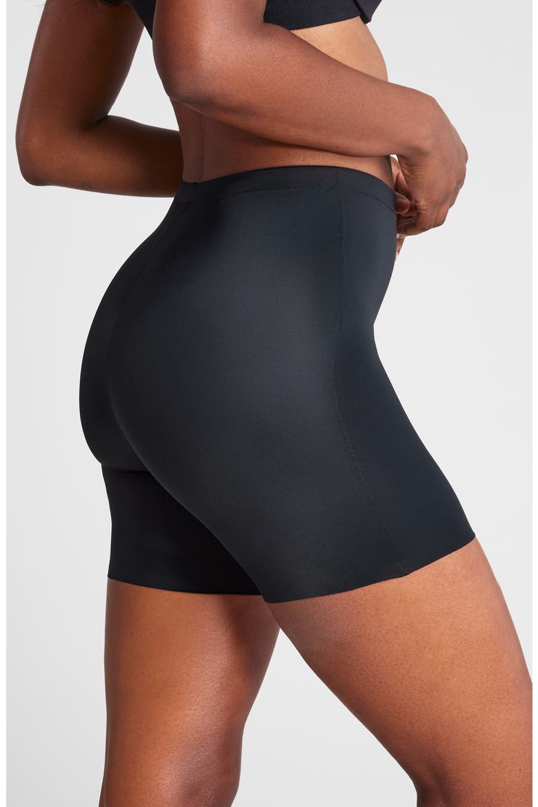 Shaping Mid Thigh Shorts, Alternate, color, VERY BLACK