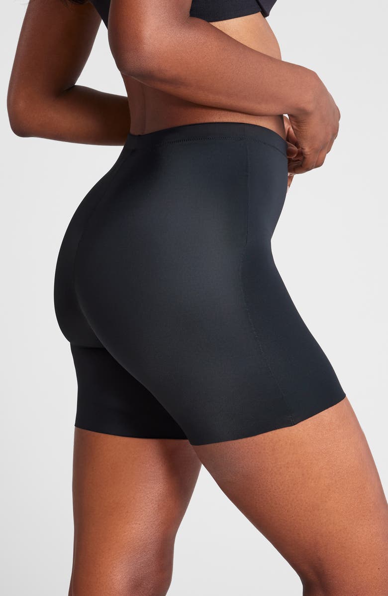 SPANX<sup>®</sup> Shaping Mid Thigh Shorts, Alternate, color, Very Black