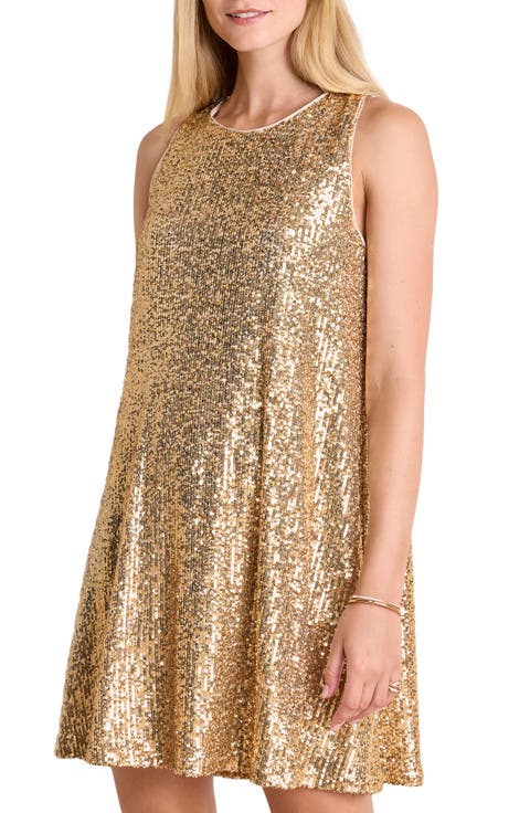 Kiki Sleeveless Sequin Swing Dress