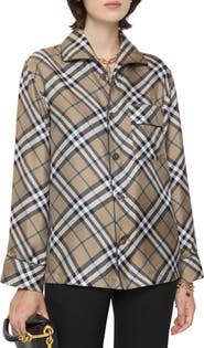 Burberry Check Silk Pyjama Shirt