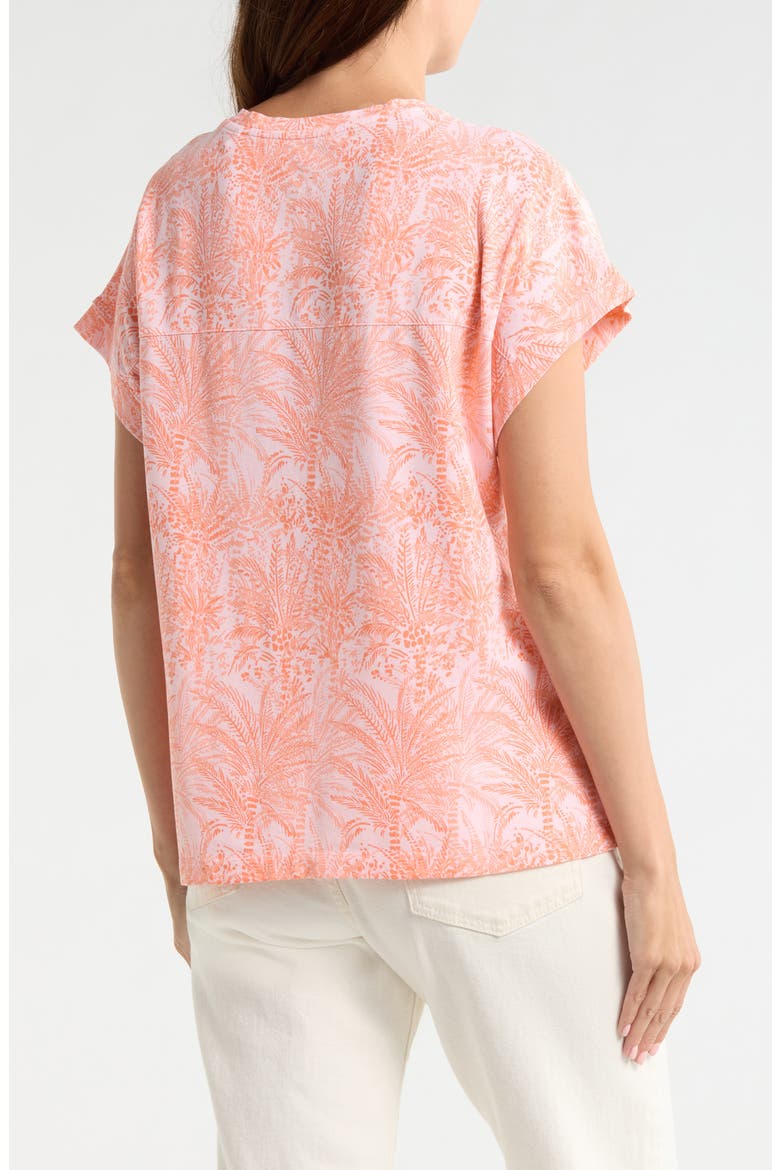 Kauai Palm Bay Tree Cotton Blend Jersey T-Shirt, Alternate, color, CRYSTAL ROSE