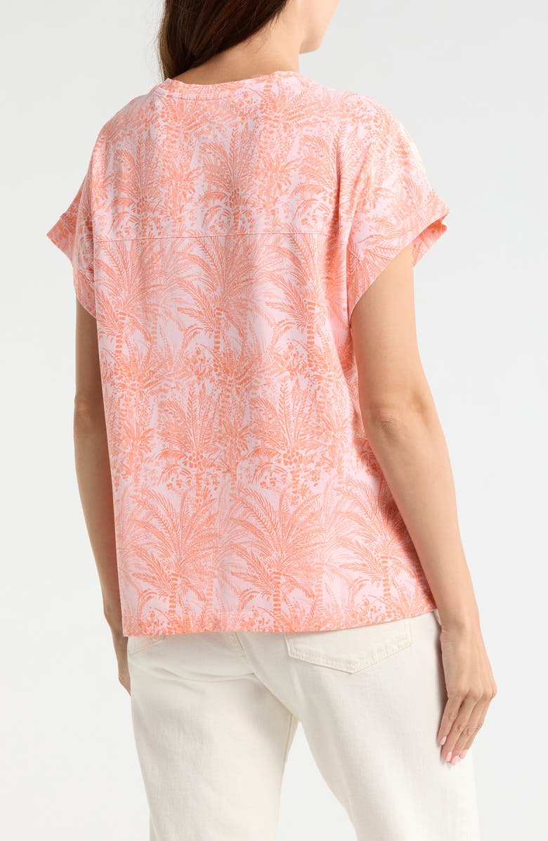 Tommy Bahama Kauai Palm Bay Tree Cotton Blend Jersey T-Shirt, Alternate, color, Crystal Rose