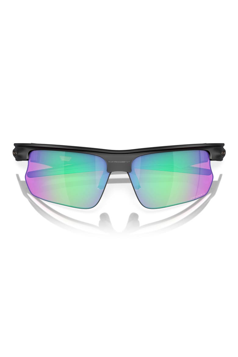 Bisphaera 68mm Prizm™ Gradient Oversize Polarized Rectangular Sunglasses, Alternate, color, BLACK WHITE