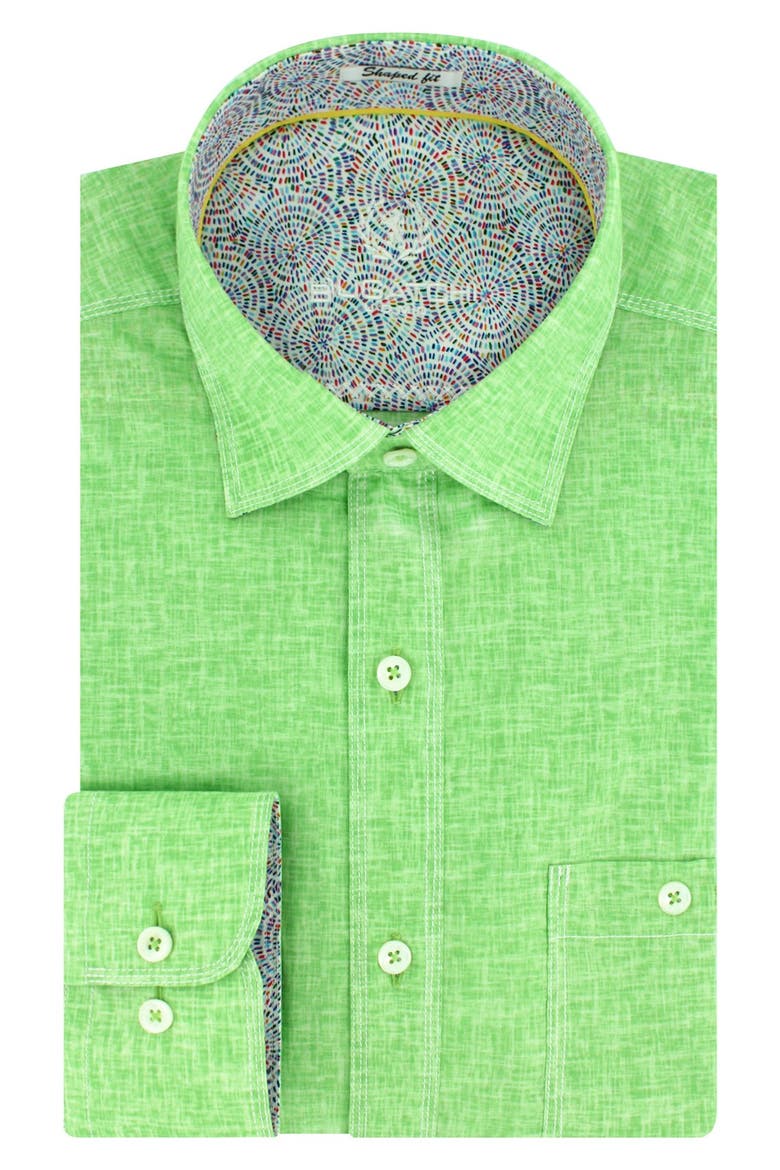 Shaped Fit Sport Shirt, Alternate, color, PARADISE