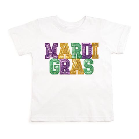 Mardi Gras Patch Short Sleeve T-Shirt