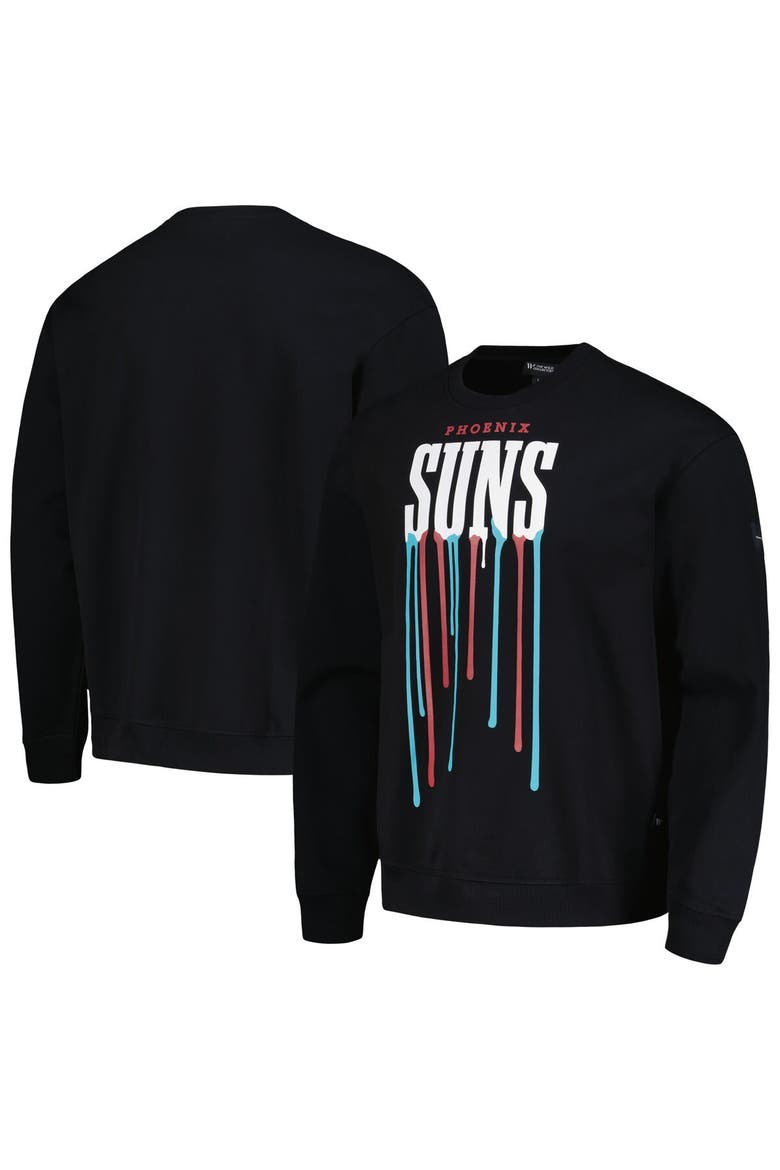 Unisex The Wild Collective Black Phoenix Suns Drip Pullover Sweatshirt, Main, color, Black