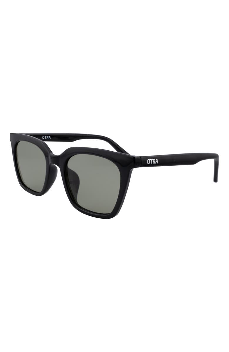 OTRA Bree 54mm Square Sunglasses, Alternate, color, Black/ Olive