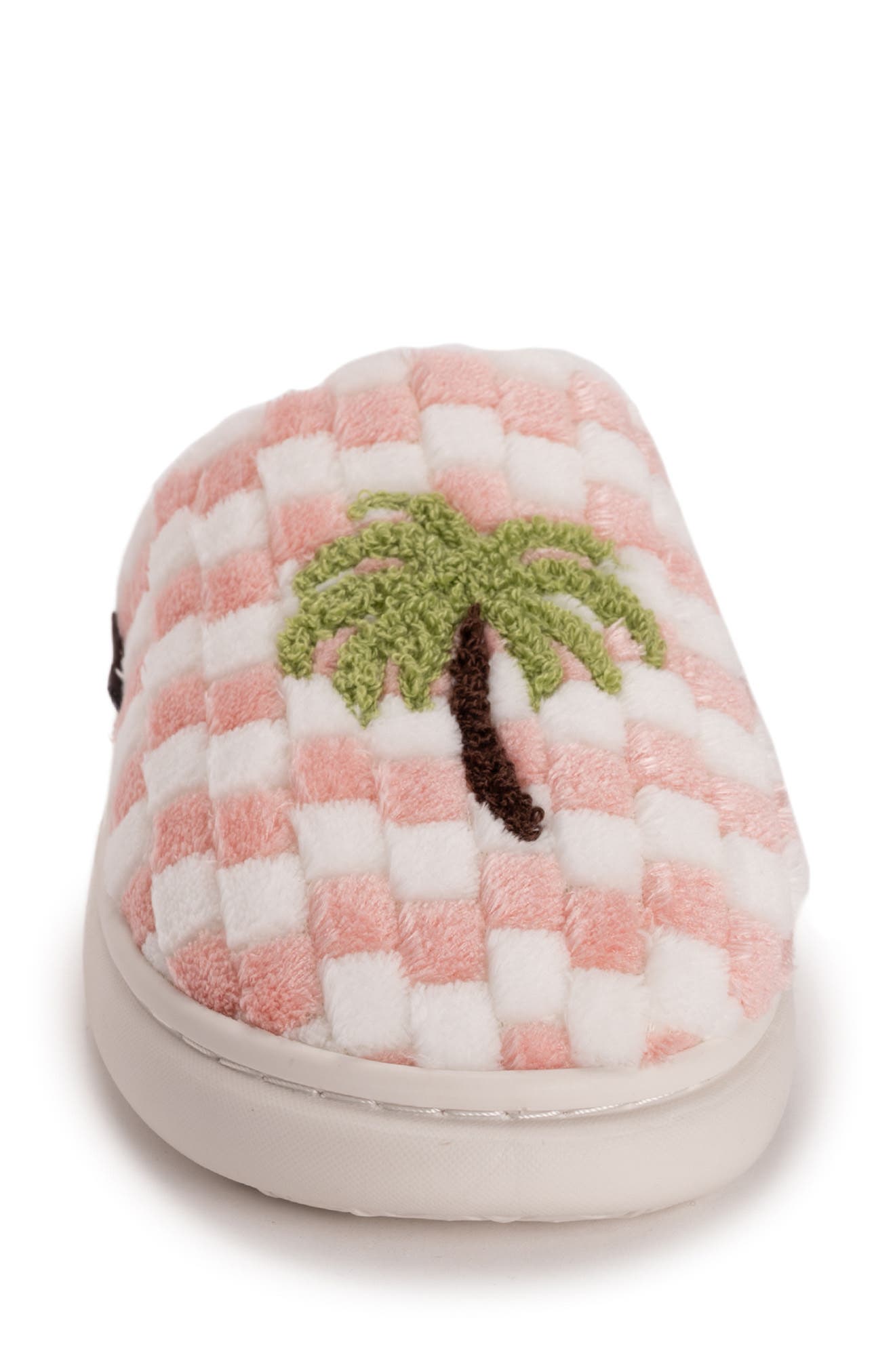 Joss Faux Shearling Lined Slipper, Alternate, color, PINK PALM TREE