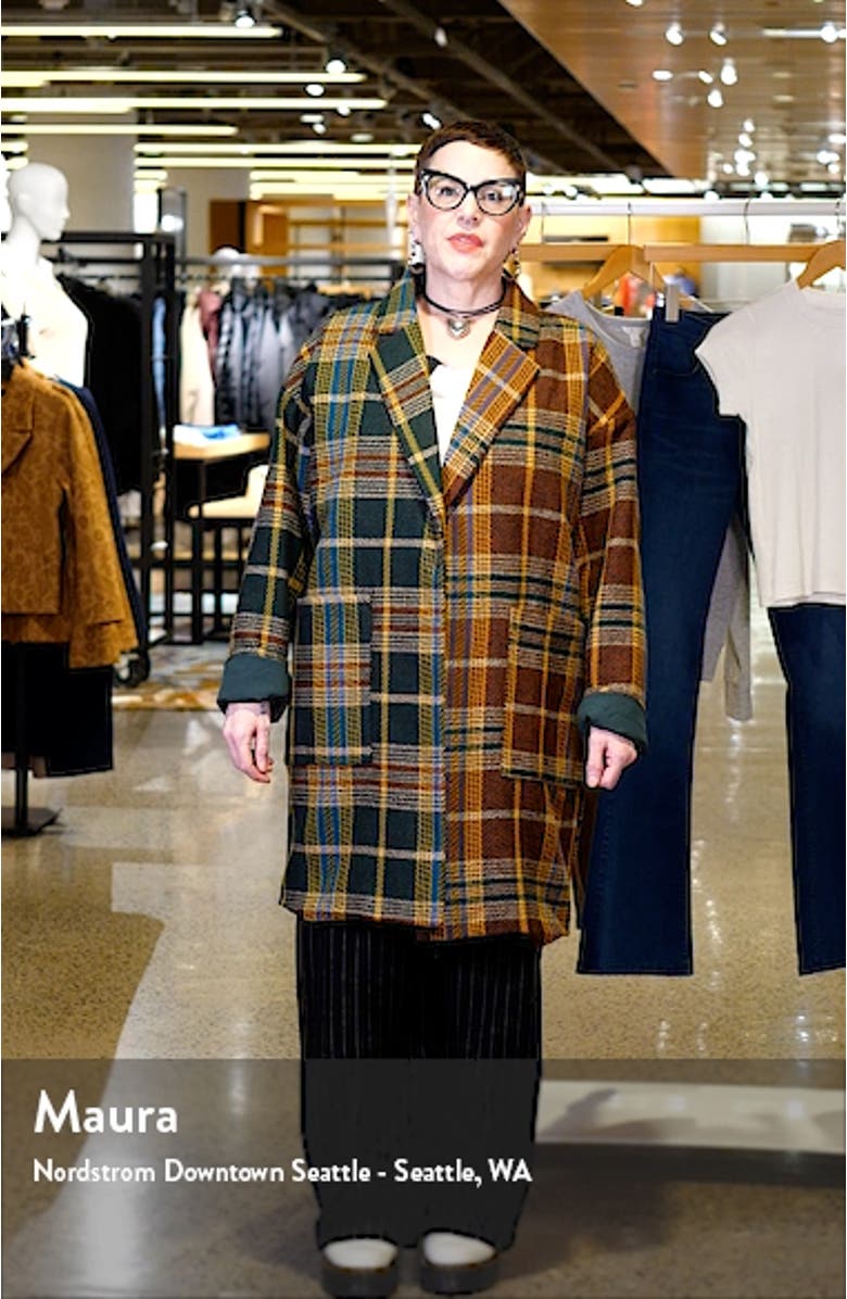 Scorpio Mixed Plaid Coat, sales video thumbnail