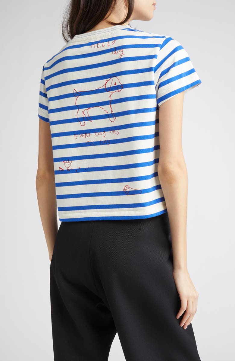 Bode Margate Sails Stripe T-Shirt, Alternate, color,