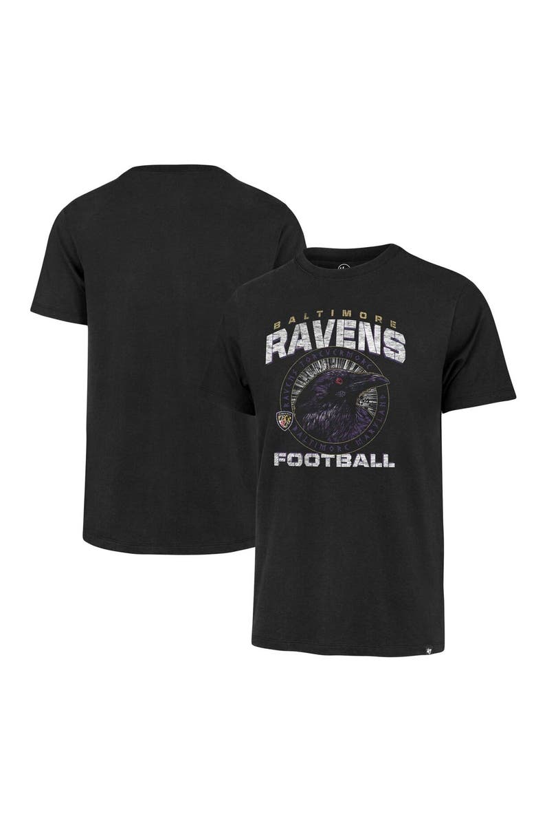 '47 Men's '47 Black Baltimore Ravens Regional Franklin T-Shirt, Alternate, color, Black