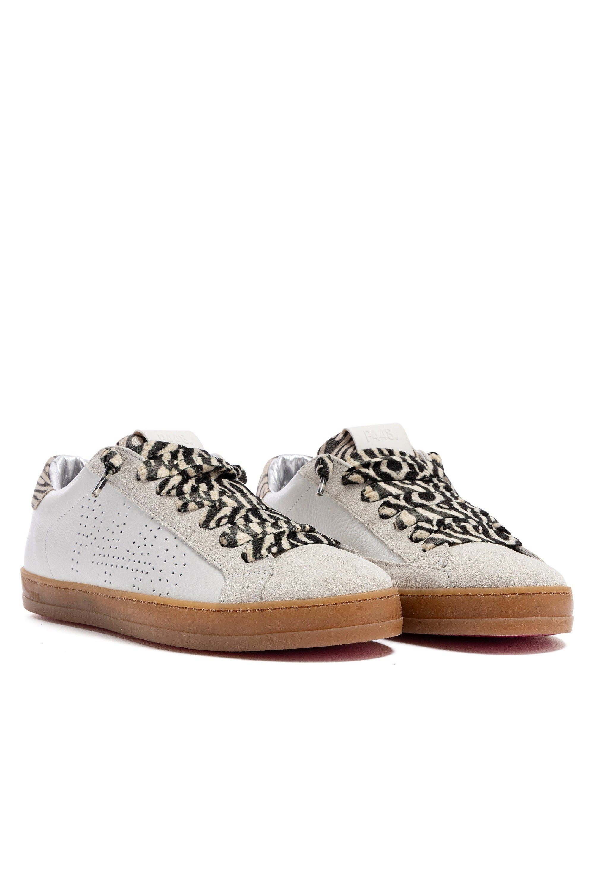 P448 John Sneaker, Alternate, color, Zebra White