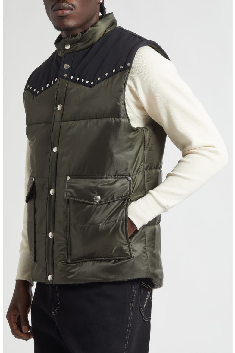 Ranger Puffer Vest, Alternate, color, DARK ARMY