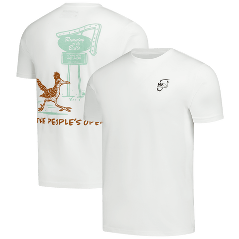 Unisex Flomotion White WM Phoenix Open Running of the Bulls T-Shirt