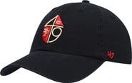 '47 Men's '47 Black San Francisco 49ers Clean Up Legacy Adjustable Hat