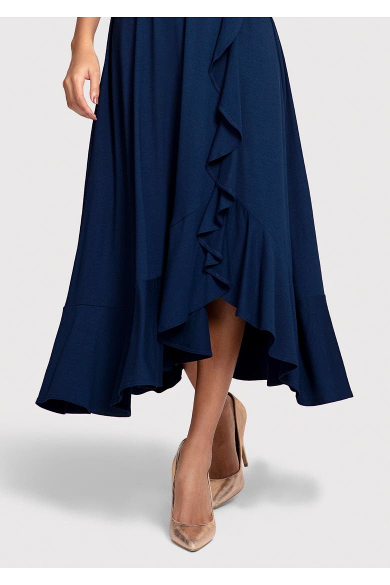 Waterfall Dress, Alternate, color, Navy