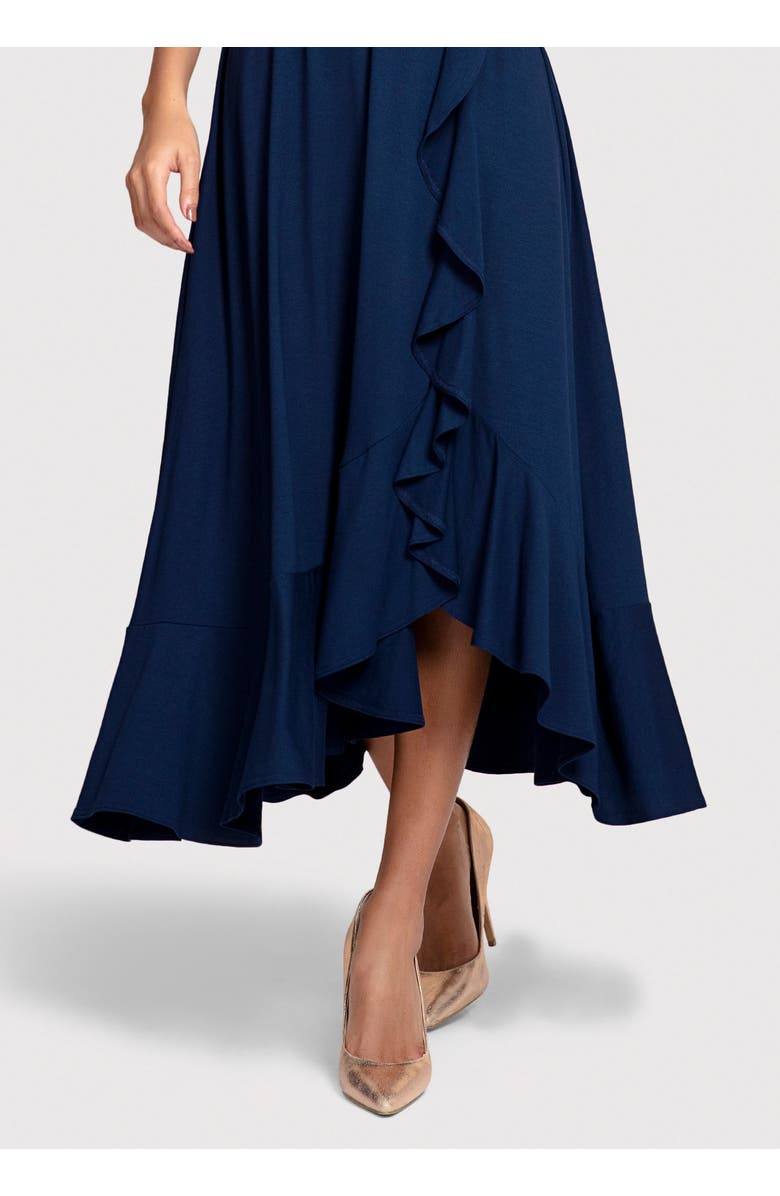 Alie Street London Waterfall Dress, Alternate, color, Navy