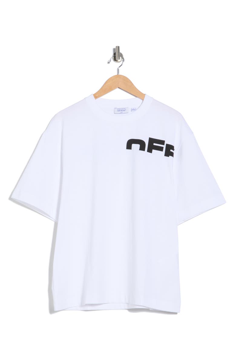 Off-White Logo Graphic T-Shirt, Main, color, White/Black