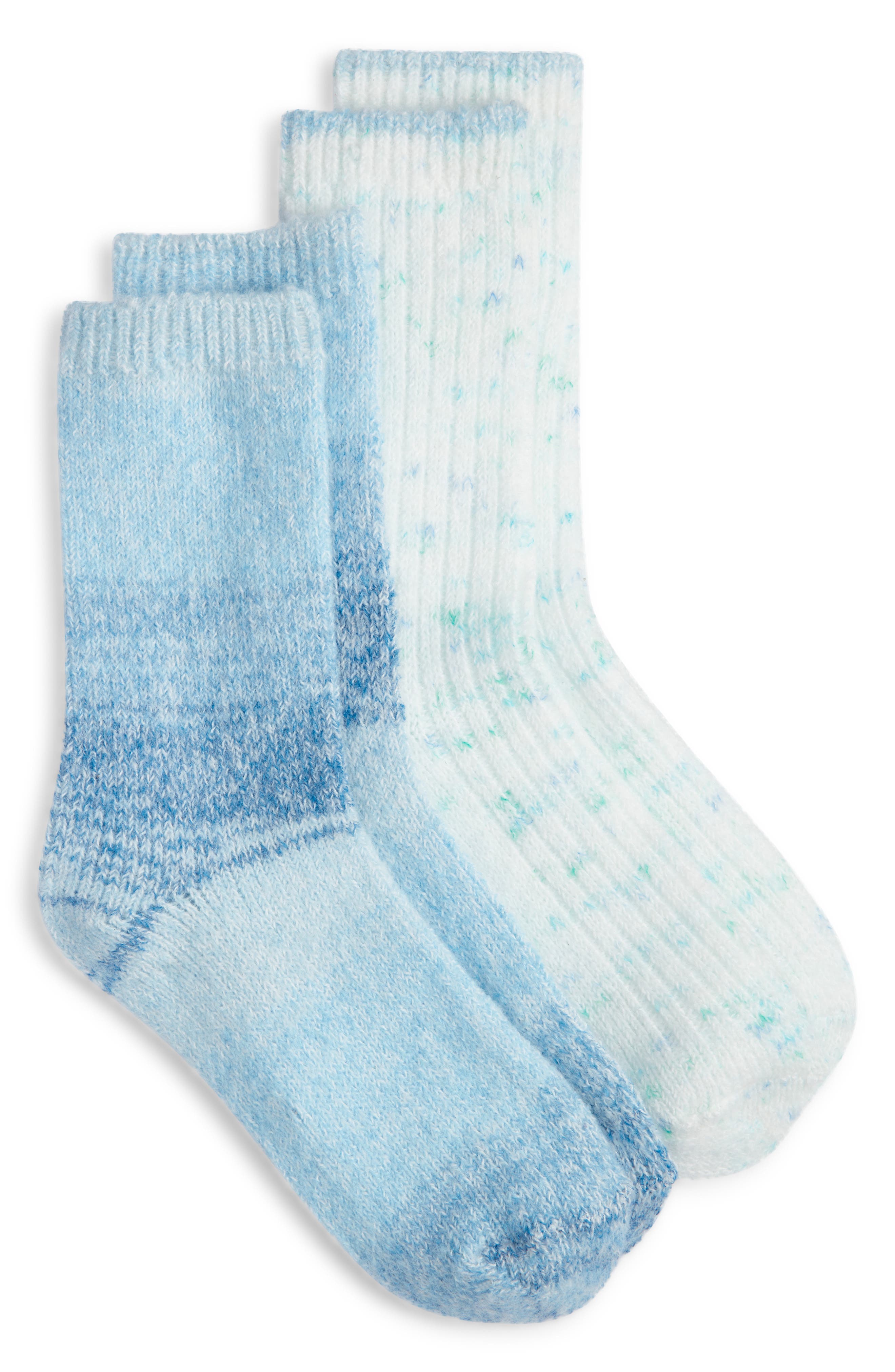 Assorted 2-Pack Brushed Crew Socks