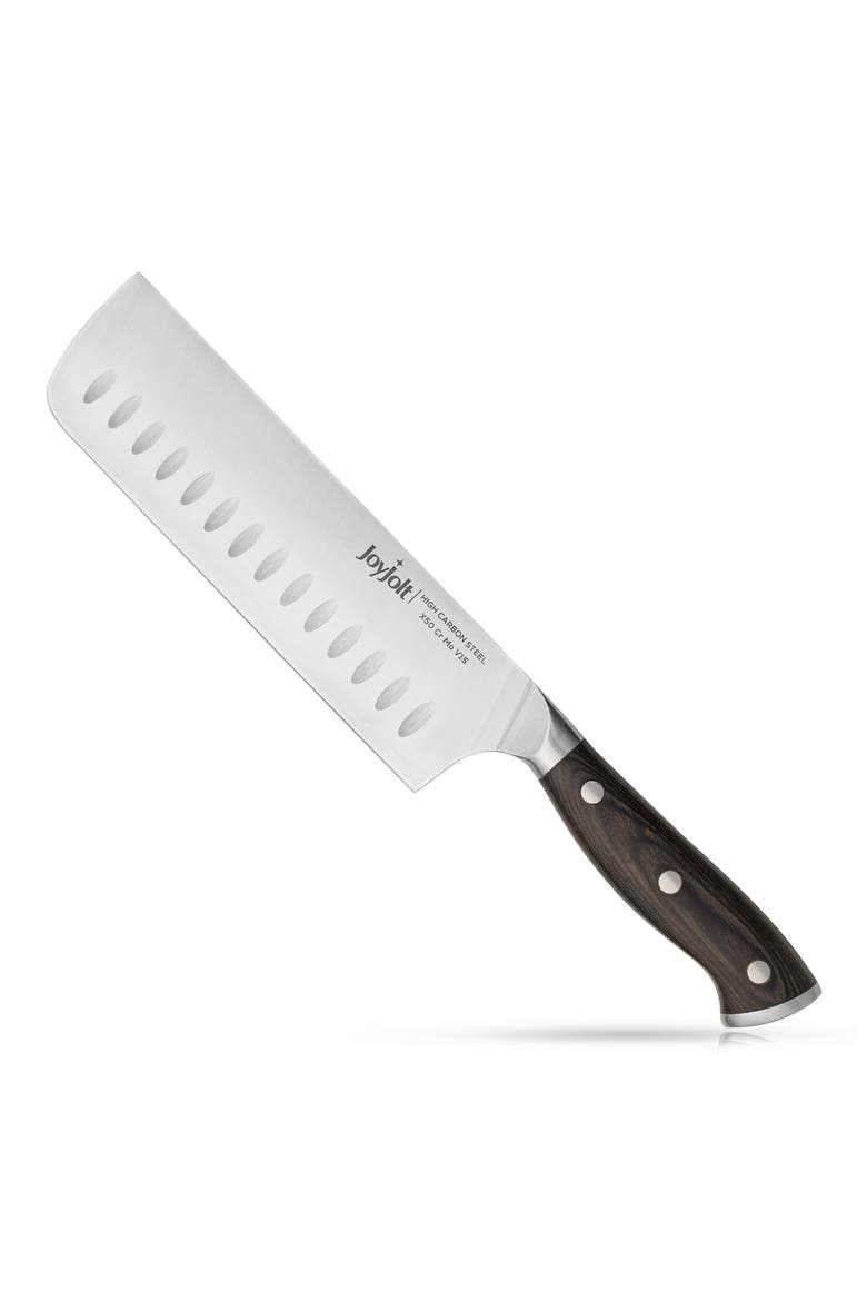 7" Stainless Steel Nakiri Knife, Main, color, SILVER/ BLACK