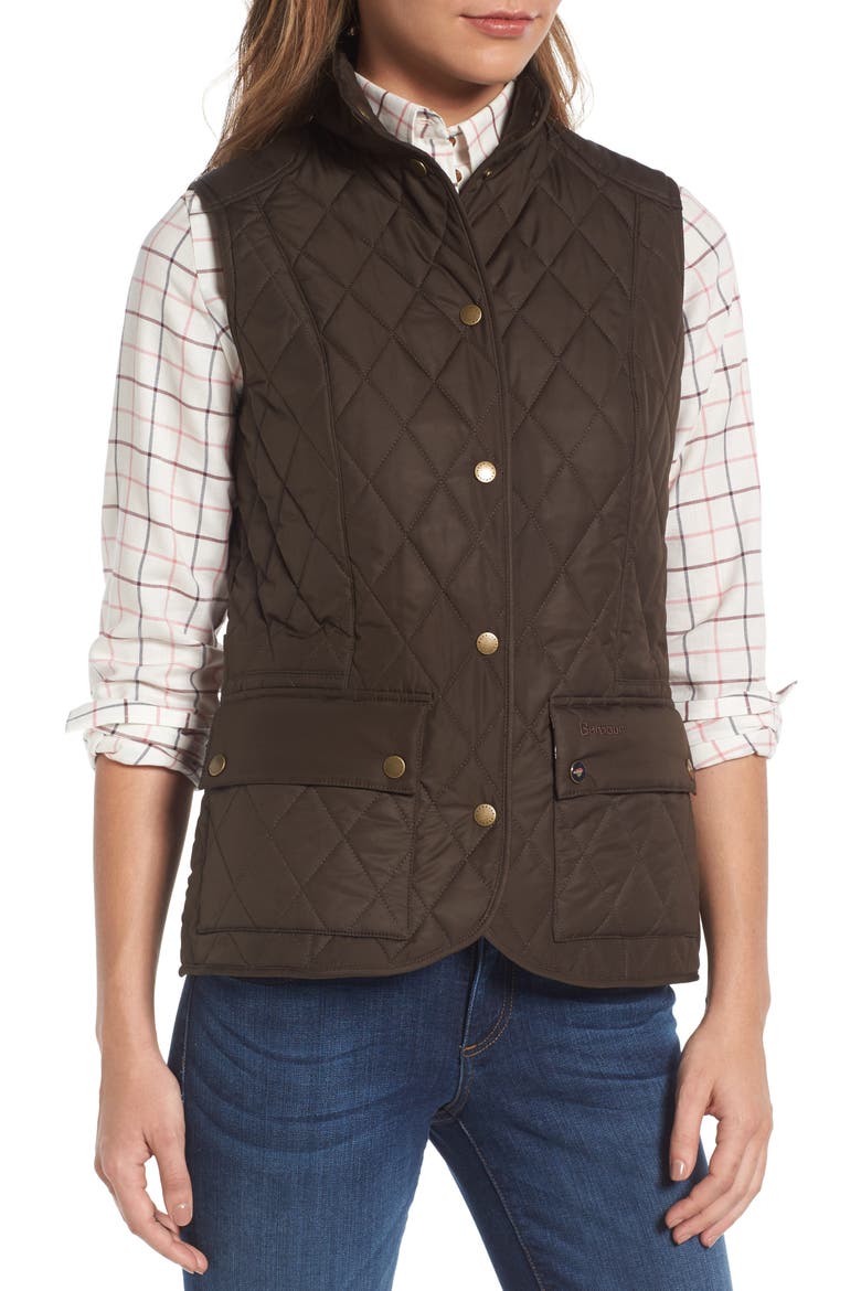 Saddleworth Quilted Vest, Alternate, color, OLIVE