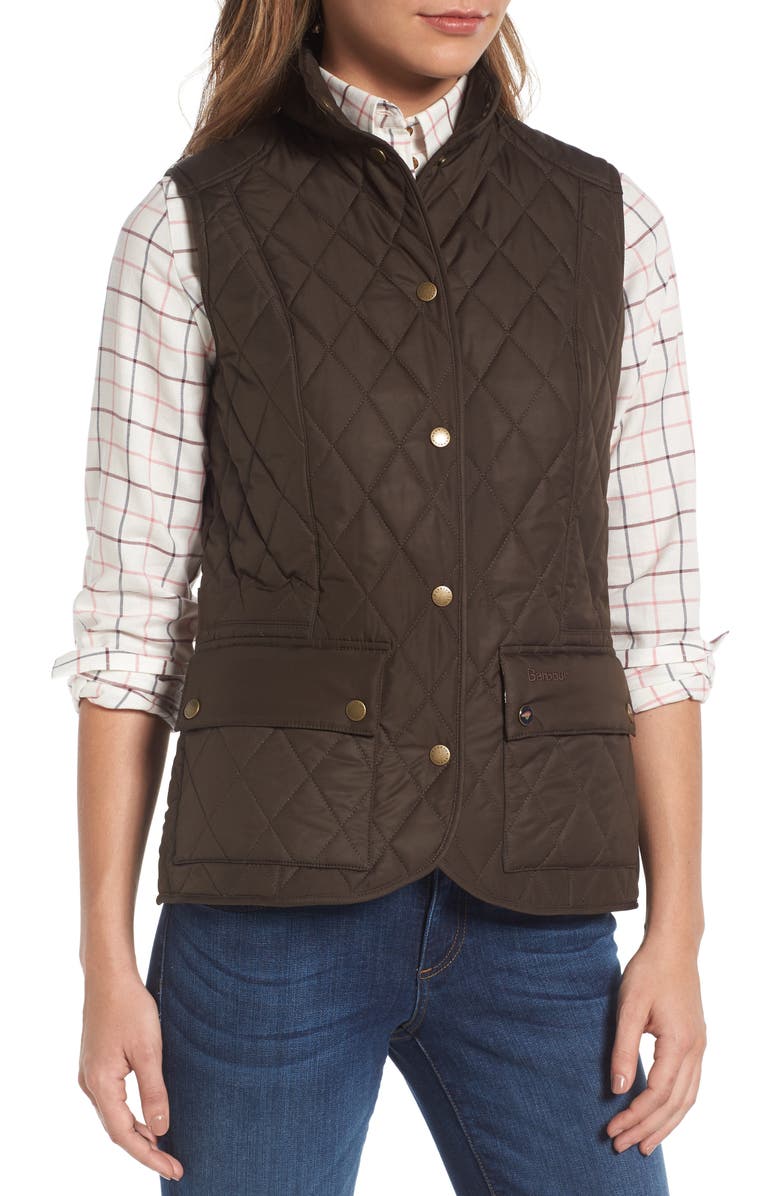 Barbour Saddleworth Quilted Vest, Alternate, color,