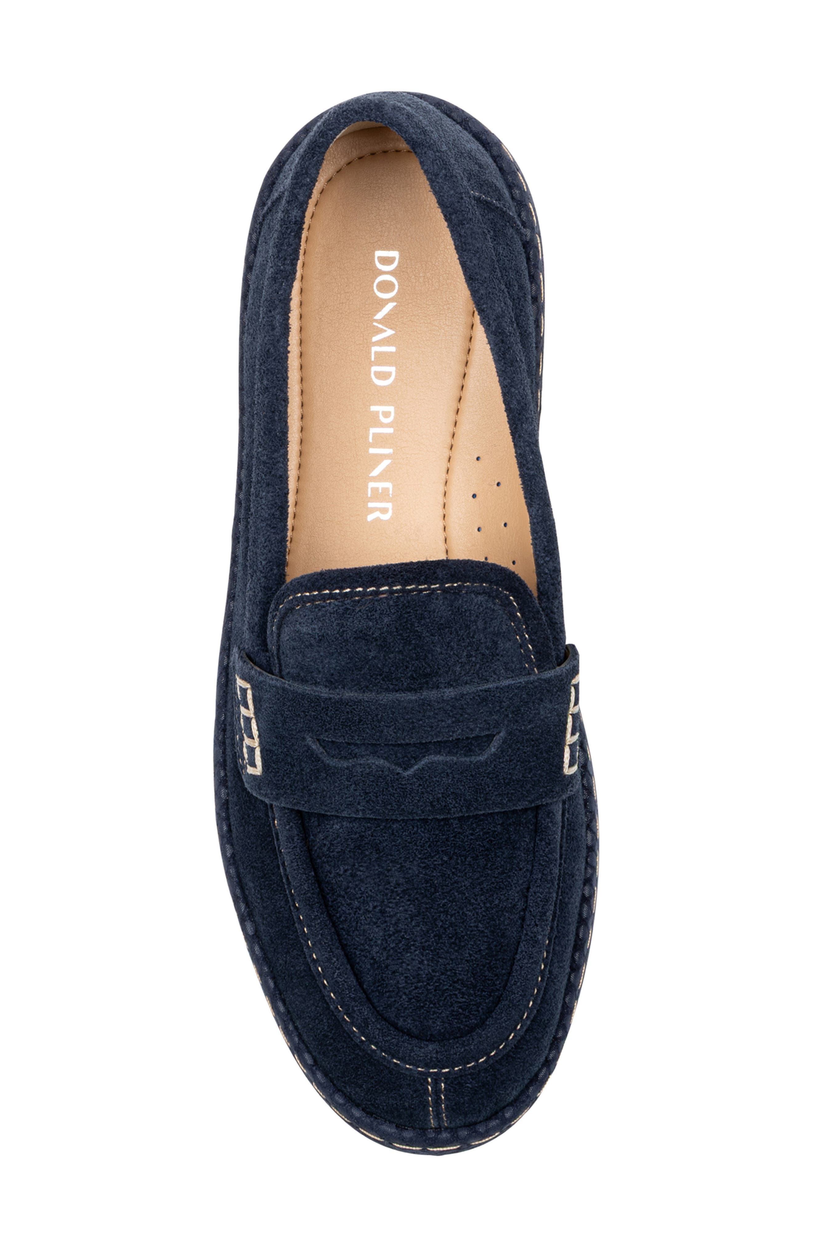 Genova Platform Loafer, Alternate, color, NAVY