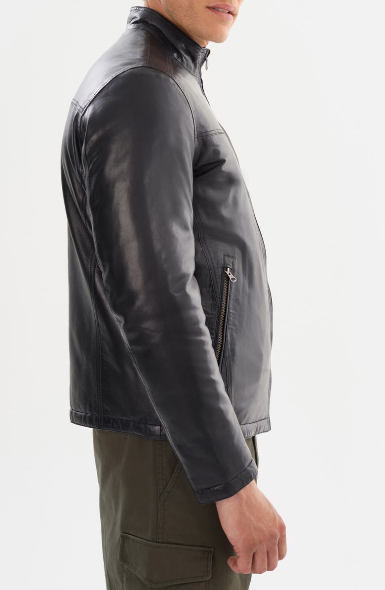 REGENCY Leather Reversible Puffer Jacket, Alternate, color, Black