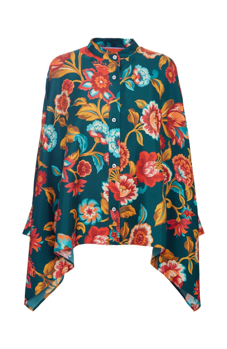 La DoubleJ Foulard Shirt Hottie Emerald, Alternate, color, Hottie Emerald