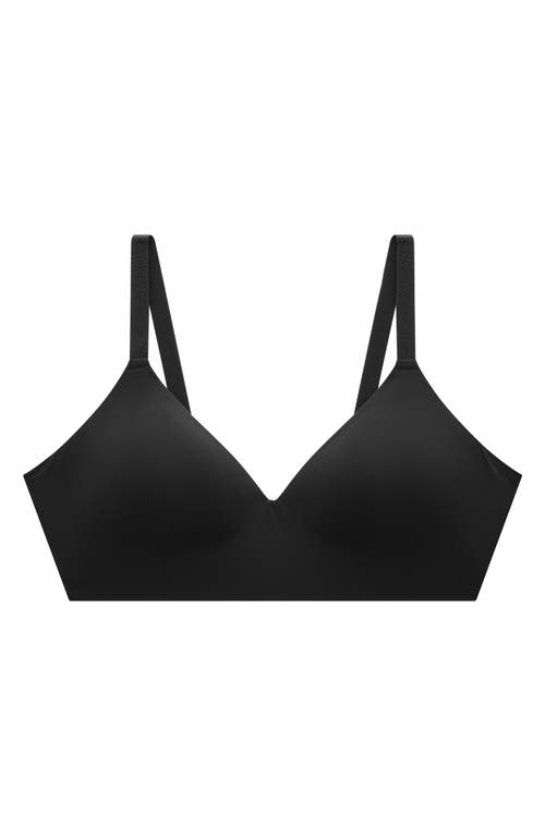 Thirdlove All Day Lace Wireless Memory Foam Bra In Black